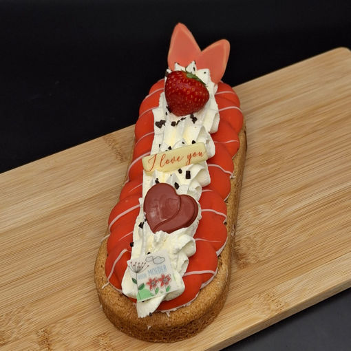 Afbeelding van Aardbeibavaroise slof Moederdag