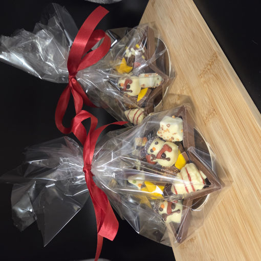 Afbeelding van Chocolade ster met kerstchocolade